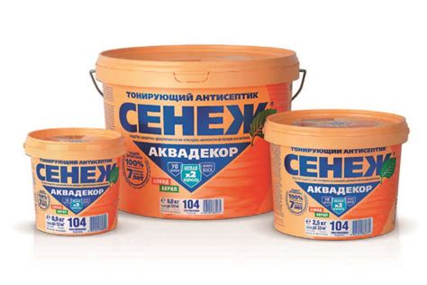 Тонирующий антисептик СЕНЕЖ Аквадекор | отзывы