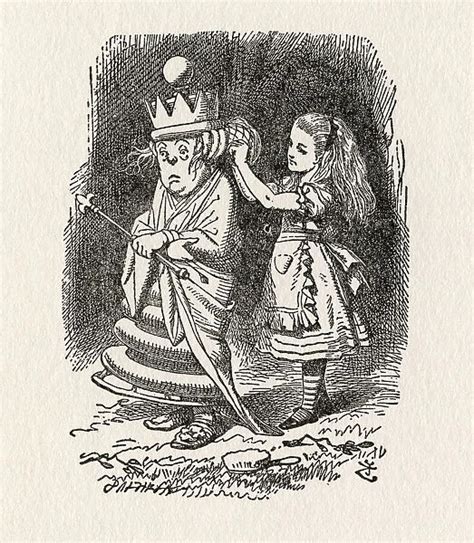 Alice And The White Queen Illustration By Sir John