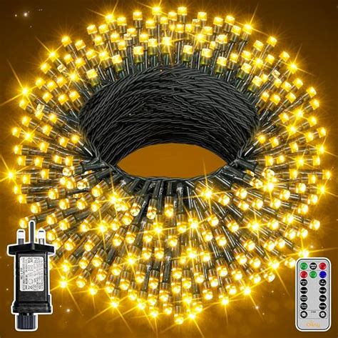 Ollny Christmas Tree Lights Outdoor M Led Fairy Lights Mains