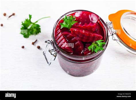 Pickled Beets Salad Stock Photo - Alamy