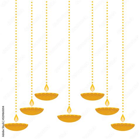 Oil lamp Diwali Hanging Stock Illustration | Adobe Stock