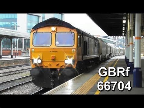 GBRf Class 66 Freight Train At Sheffield Station England YouTube