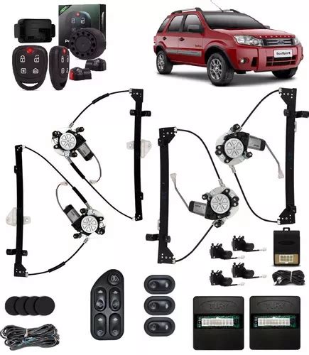 Vidro Eletrico Ecosport Completo Alarme Positron Travas Parcelamento