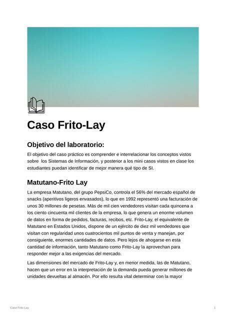 Caso Frito Lay Sofía Morán uDocz