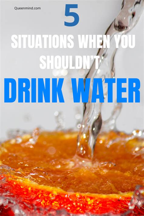 Be Careful 5 Situations When You Shouldn’t Drink Water Healthy Heart Tips Healthy Beauty