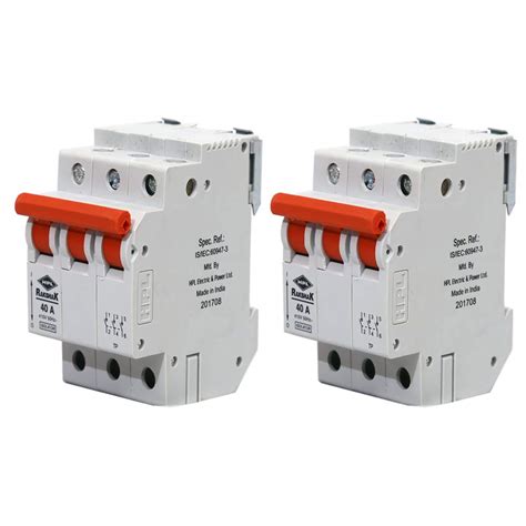 Hpl Rakshak Miniature Circuit Breakers Mcb Isolator A Three Pole