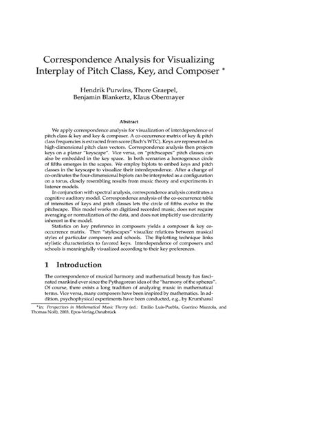 Fillable Online Correspondence Analysis For Visualizing Fax Email Print