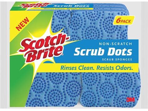 Scotch Brite Ct Scrub Dots Non Scratch Sponge Newegg