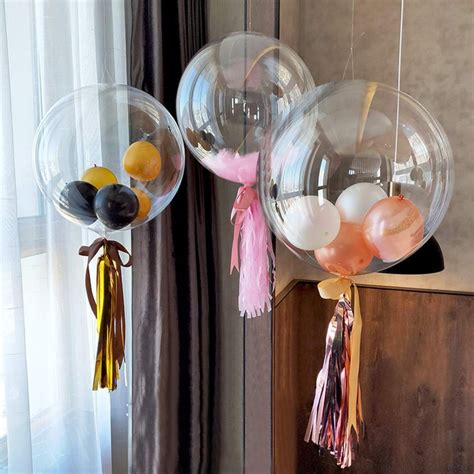 Zancybuzz 50 Pcs Clear Bobo Balloons 20 Inches Transparent Etsy