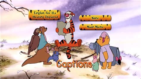 The Tigger Movie 2000 Dvd Subtitles Menu Youtube