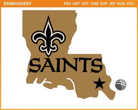 New Orleans Saints - Alternate Logo (2006) - Football Sports Embroidery ...