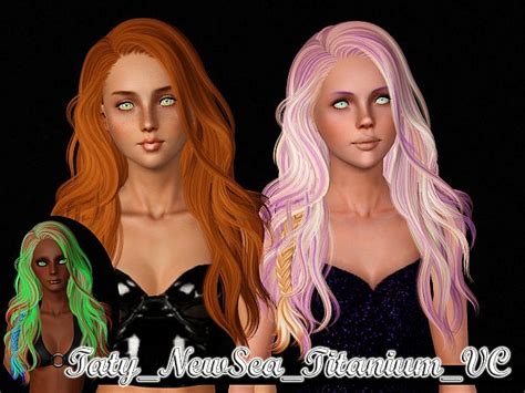 Newsea S Titanium Hairstyle Retextured By Taty Sims Hairs