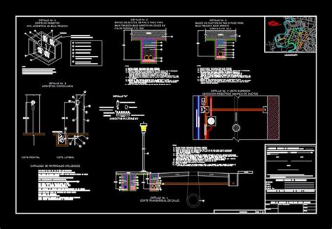 Detalles T Picos De Baja Tensi N En Autocad Cad Kb