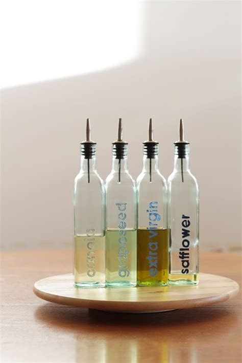 craft: stencil labeled oil bottles - imagine gnats