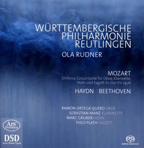 Mozart Sinfonia Concertante Kv B Haydn Beethoven By Ola Rudner