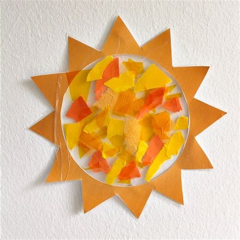 Sunshine sun catcher easy solstice craft - with sun template printable ...