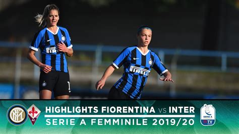 FIORENTINA 4 0 INTER INTER WOMEN HIGHLIGHTS 2019 20 Serie A