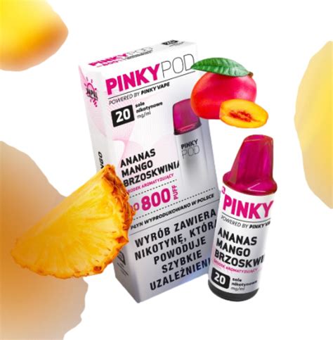 Wkład Pinky Pod 2ml 800 Puffs Ananas Mango Brzoskwinia zamów na