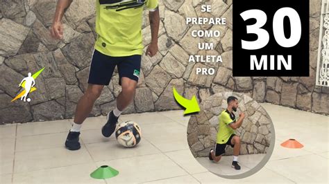 SESSÃO DE TREINAMENTO INDIVIDUAL COMPLETO Treino de futebol em casa