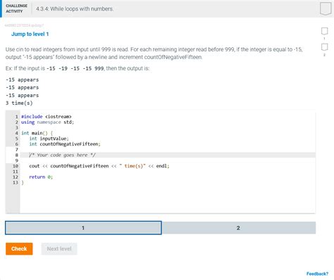 Solved Challenge Activity While Loops With Chegg