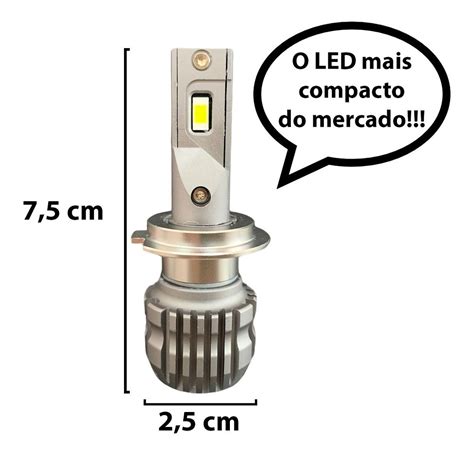 Kit Lampada Farol Ultra Led Slim Rayx Canceller Canbus Hb Mcomercio