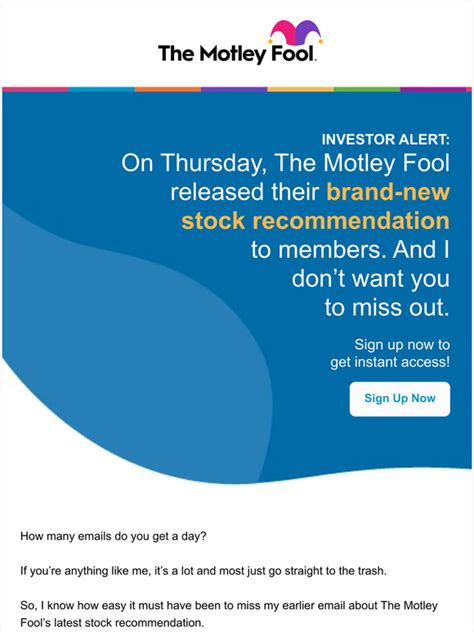 The Motley Fool Investor Alert Milled