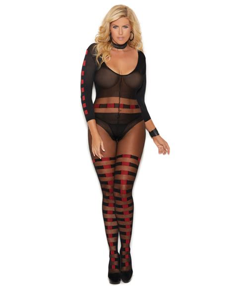 Stripes Bodystocking Cici Rayne Boutique We Sell Lingerie