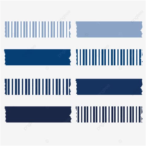 Tape Paper Blue Vertical Stripes Combination Adhesive Tape Blue