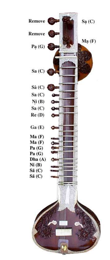 Tuning The Sitar Sitar Instrument Indian Musical Instruments Indian