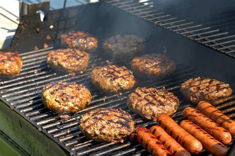 Hamburgers On The Grill Stock Photo Download Image Now Istock