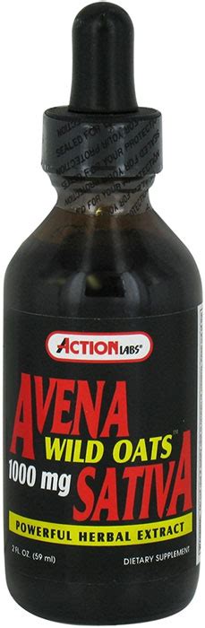 Action Labs Avena Sativa Wild Oats Extract Mg Oz Wtih Oat