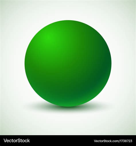 Green Ball Royalty Free Vector Image Vectorstock