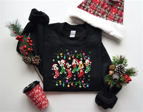 Disney Character Christmas Sweatshirt Mickey Mouse And Friends