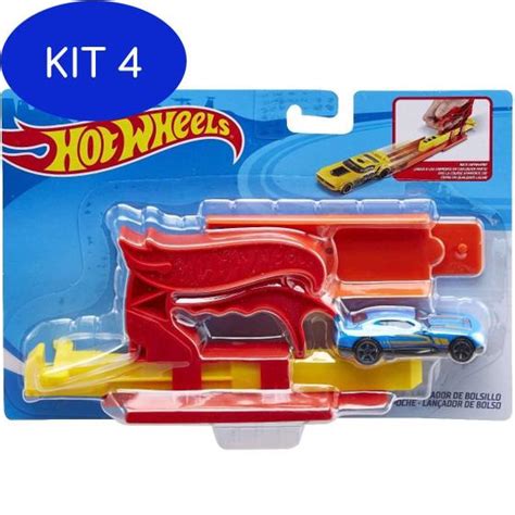 Kit Brinquedo Hot Wheels Lan Ador Carrinho Vermelho Mattel Lan Adores De Carros