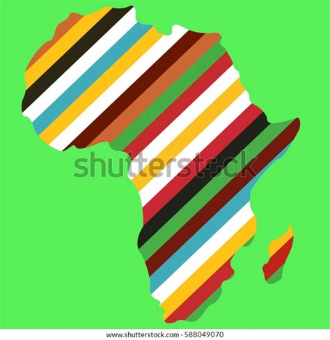 Africa Map Silhouette Icon Vector Illustration Stock Vector Royalty