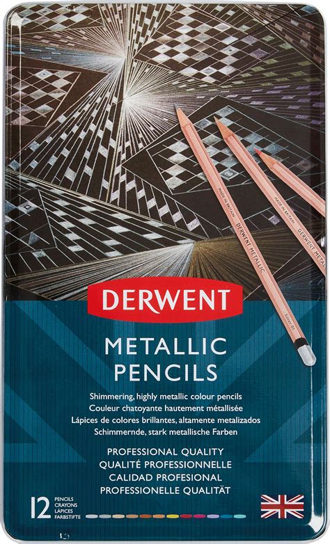 Derwent Metallic Pencil Zeichenstift Set Boesner Professionelle