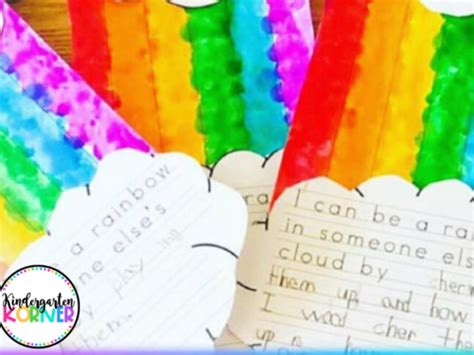 Be The Rainbow In Someone Else S Cloud Bulletin Board Writing And Craft World Kindness Day Etsy