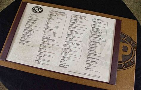 TAP Sport Bar Menu Design MGM Grand Las Vegas on Behance | Menu design ...