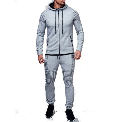 Tracksuit For Men 2 Pieces Set New Fashion Jacket Sportswear Men