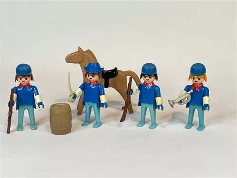 Playmobil Trol Velho Oeste Soldados Da Cavalaria E Oficial Mercadolivre