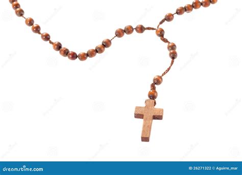 Wooden rosary beads stock photo. Image of christ, necklace - 26271322