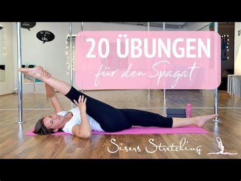 Spagat Lernen Bungen F R Den Damenspagat Sisers Stretching Youtube