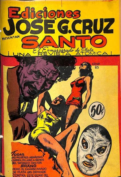 SANTO EL ENMASCARADO DE PLATA 1952 JGC 85 Ficha de número en