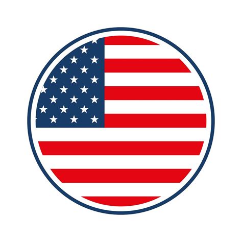 american flag button 2637326 Vector Art at Vecteezy