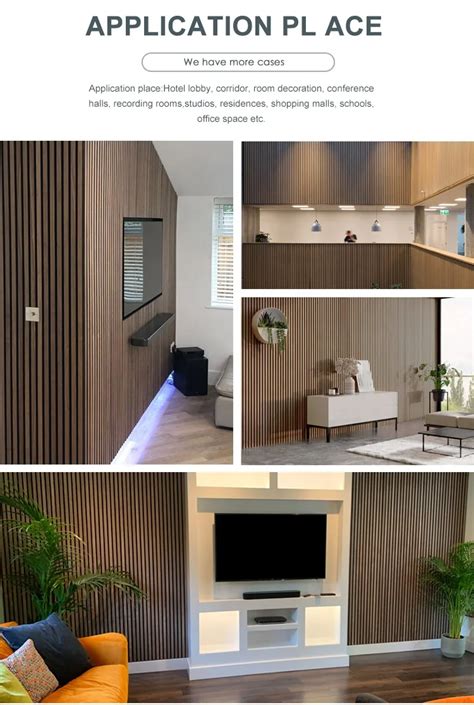 Akupanel Diffusion Wood Wall Slat Ceiling Akupanel Sound Proof Wall