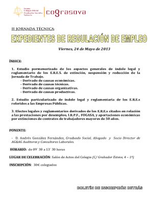 Completable En línea Qu es un ERE y cmo afecta a empresa y trabajador