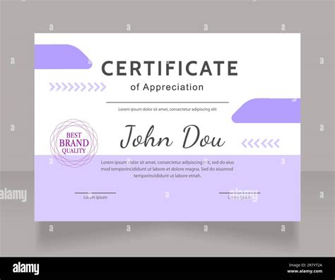 Award certificate design template Stock Vector Image & Art - Alamy