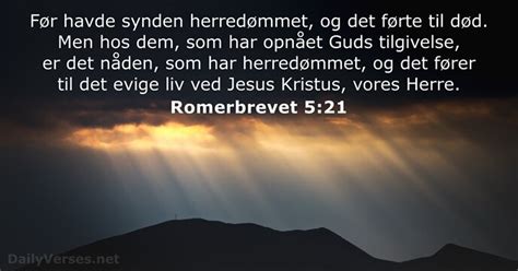 Den 3 Oktober 2022 Dagens Bibelvers Romerbrevet 5 21 DailyVerses Net