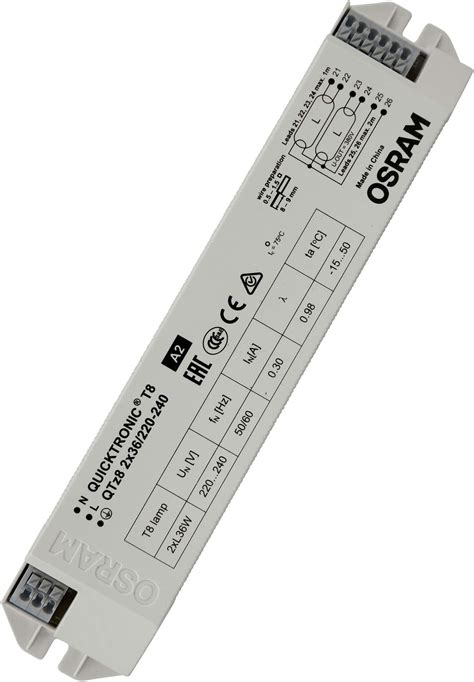 Osram QT-FIT 5/8 2X18-39/220-240 UNV1 Ballast électronique Non DIM ...