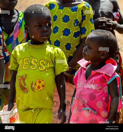 TAMBERMA VIL, TOGO - JAN 13, 2017: Unidentified Tammari children in